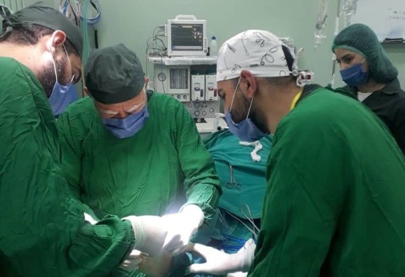 عمل جراحي لإصلاح تشوه قدم يسرى