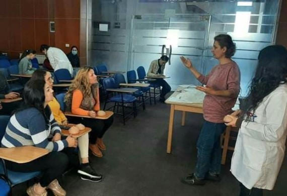 ورشة تثقيفية لكلية  التمريض حول الكشف المبكر عن سرطان الثدي