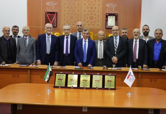 زيارة وفد من اتحادي الاطباء العرب في اوروبا و الاطباء والصيادلة العرب في النمسا لجامعة الأندلس الخاصة للعلوم الطبية