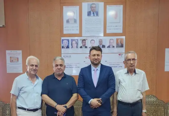 زيارة الدكتور عبد الكريم هارون الى جامعة الأندلس الخاصة للعلوم الطبية