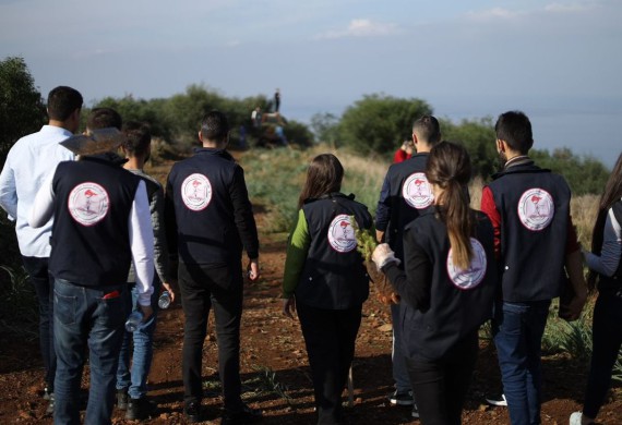 مشـاركة فرع جامعة الأندلس للاتحاد الوطني لطلبة سورية في حملة الوطنية للتشجير