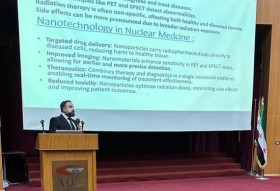 محاضرات علمية في كلية الهندسة الطبية بعنوان مجالات العلاج الحراري للأورام وتصميم قمصان الأطراف الاصطناعية و معالجة الأورام بتقنية البروتون
