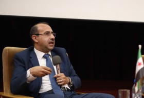من فعاليات المؤتمر العلمي الأول لكلية الهندسة الطبية جلسة حوارية ضمن محور مستقبل الهندسة الطبية في سوري