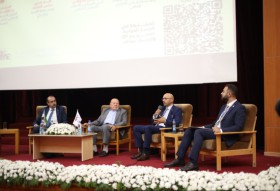 من فعاليات المؤتمر العلمي الأول لكلية الهندسة الطبية جلسة حوارية ضمن محور مستقبل الهندسة الطبية في سوري