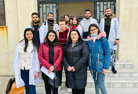 News: Fourth Year Nursing Students Visit Nawras Taha School within their Community Health Course